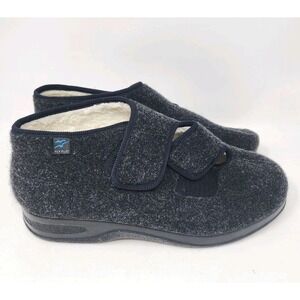 Fly Flot Slippers Men's 11/12 Lightweight Closed Toe Comfort Black